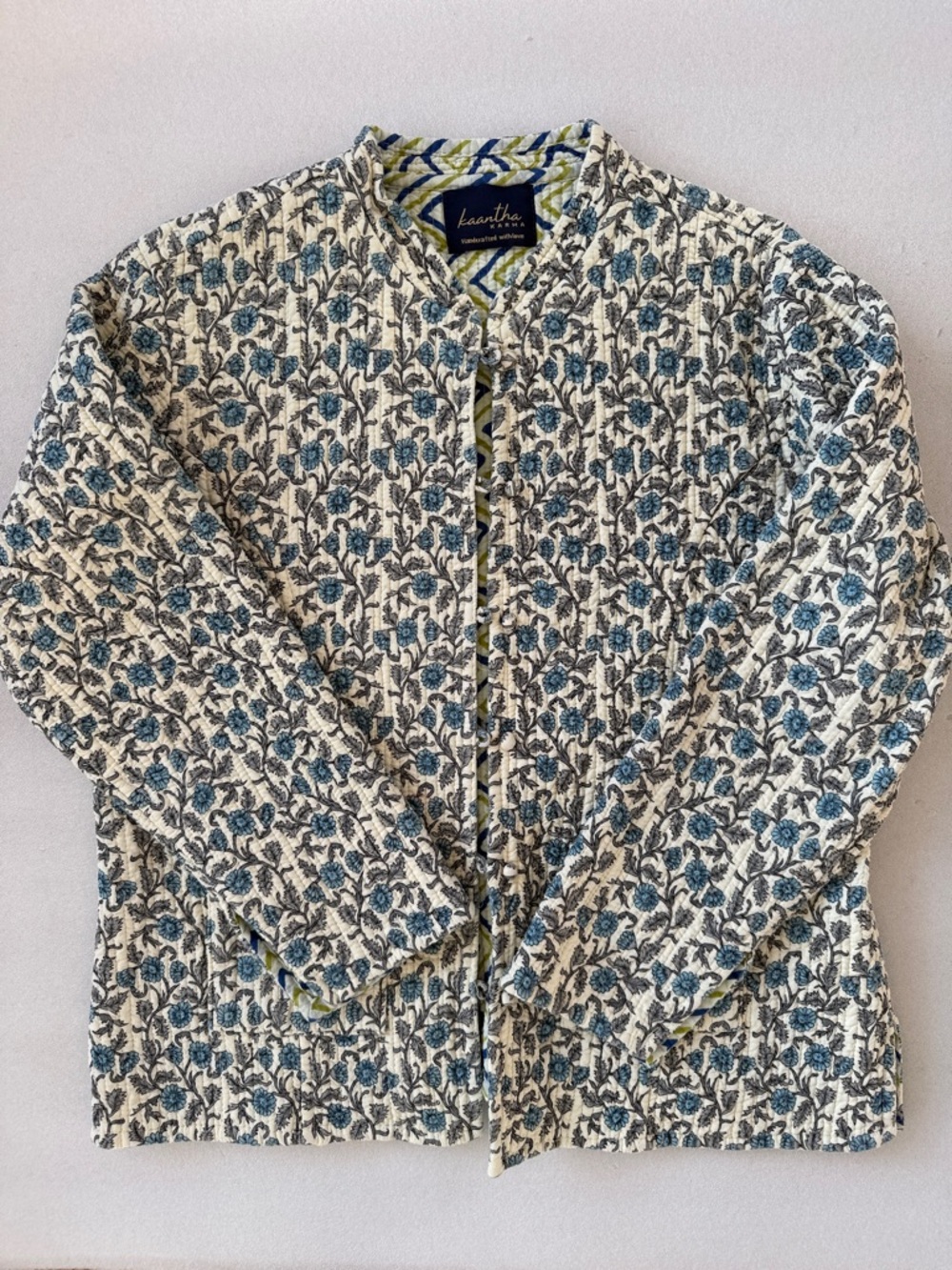 Kantha Karma Reversible Floral Jacket